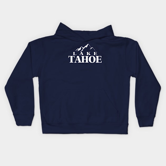 Classic Lake Tahoe (Snowy) Kids Hoodie by Milasneeze